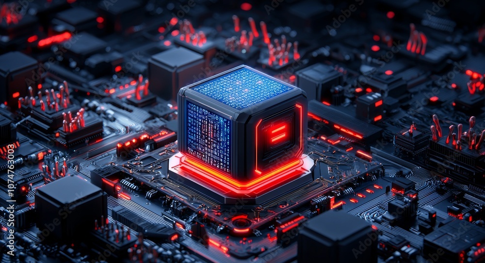 Poster a quantum computer, machine learning, the network structure of technology, the blockchain technology