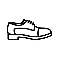 Classic shoe with low heel and lace closure