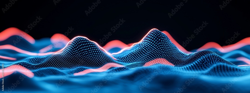 Poster artificial neurons, global data connections, and a screen background of a quantum computer system.