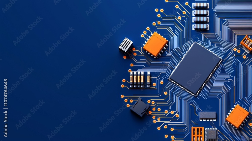 Poster a futuristic quantum computing background featuring a sleek quantum computer that can be seen to hav