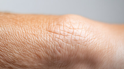 Fototapeta premium Closeup wrinkled skin hand of elderly woman