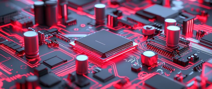 Advanced Quantum Computing Conceptual Model, futuristic quantum computing model