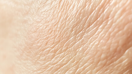 Fototapeta premium Close up macro photo of elderly human skin texture showing wrinkles, lines, and pores
