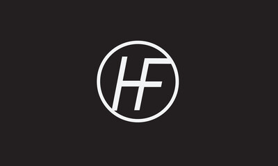 HF, FH , F , H , Abstract Letters Logo Monogram