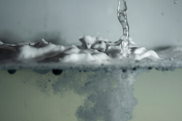 schaum farbe tropfen wasser