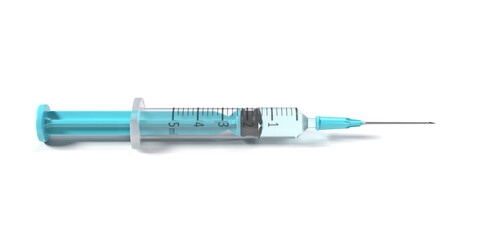 Fototapeta premium Plastic syringe 3D