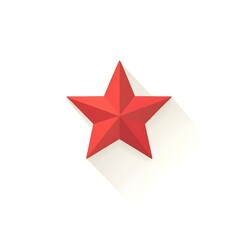 Simple Red Star Graphic Icon logo Symbol