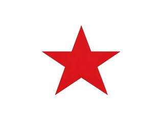 Obraz premium Simple Red Star Graphic Icon logo Symbol