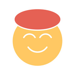 Smiling Face with Halo Vector Icon