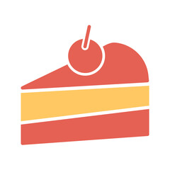 Cake Slice Vector Icon