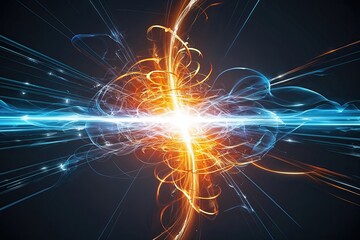 Vibrant Abstract Energy Flow Design for Enhanced Visual Impact