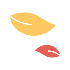 Leaf Fluttering in Wind Vector Icon