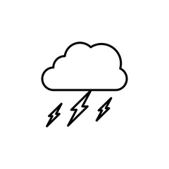 Cloud Lightning Icon