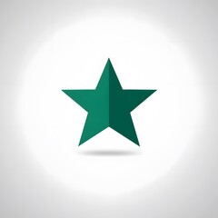 Obraz premium Isolated Green Star Graphic Icon logo Symbol