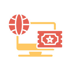 Ticket System Vector Icon