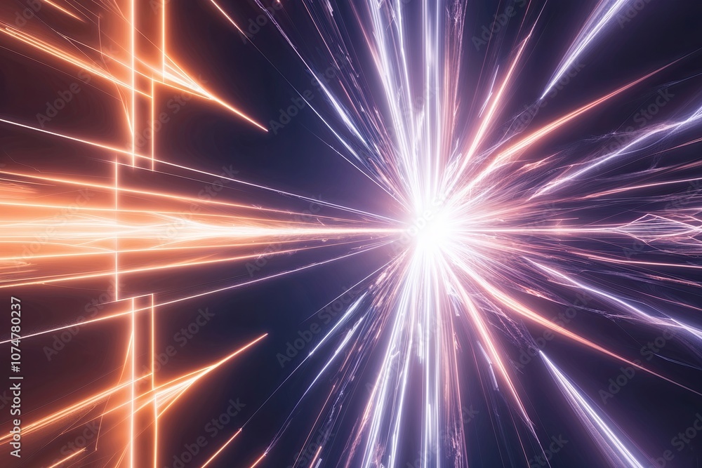 Poster dynamic light patterns displaying energy and radiance