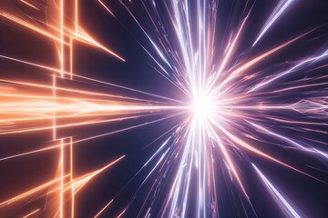 Naklejka premium Dynamic Light Patterns Displaying Energy and Radiance