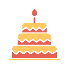 Cake Topper Vector Icon