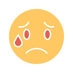 Crying Face Vector Icon