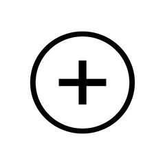 Obraz premium Plus icon. Simple vector sign