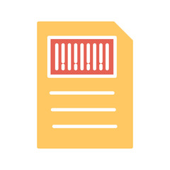 Barcode Inventory Vector Icon