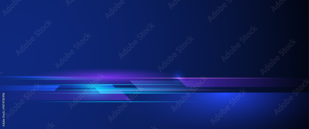 Poster vector abstract neon light, pattern line with space. purple, blue, green and gradient color backgrou