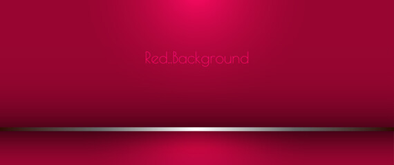 Vector abstract metallic shape, grey metal, line, light effect on dark red gradient color for wallpaper background. Illustration modern graphic design, technology concept, futuristic background