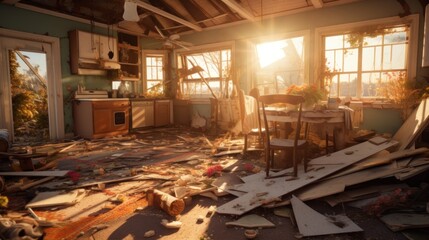 Sunlit Abandoned House