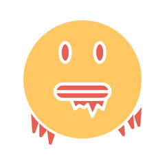 Cold Face Vector Icon
