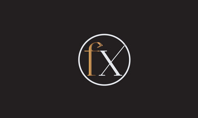FX, XF , F , X , Abstract Letters Logo Monogram