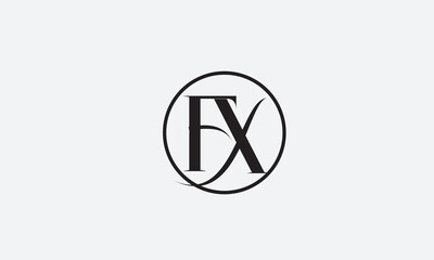 FX, XF , F , X , Abstract Letters Logo Monogram