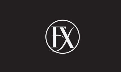 FX, XF , F , X , Abstract Letters Logo Monogram