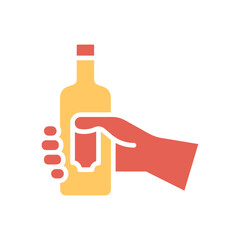 Wine Bottle Holder Vector Icon