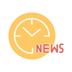News Hour Vector Icon