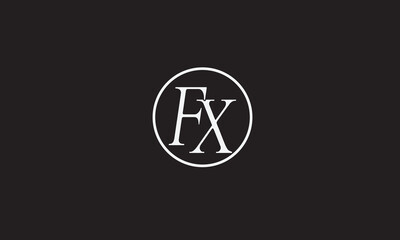FX, XF , F , X , Abstract Letters Logo Monogram