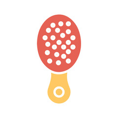Baby Hairbrush Vector Icon