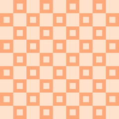 Abstract seamless pattern in Peach Fuzz color. Simple check design with a warm tone, perfect for modern applications in textiles, wallpapers, and graphic designs. High quality vector