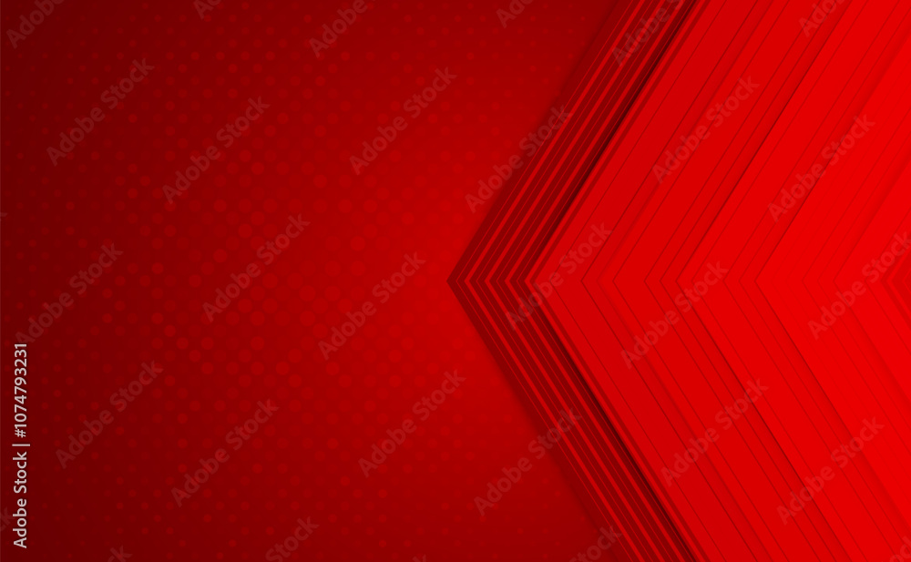 Poster red angle arrow overlap background