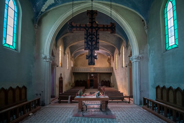 Fototapeta premium Haunted Seminary with the Blue Chapel: An Italian Ghost Story