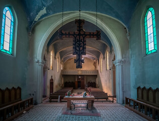 Obraz premium Haunted Seminary with the Blue Chapel: An Italian Ghost Story