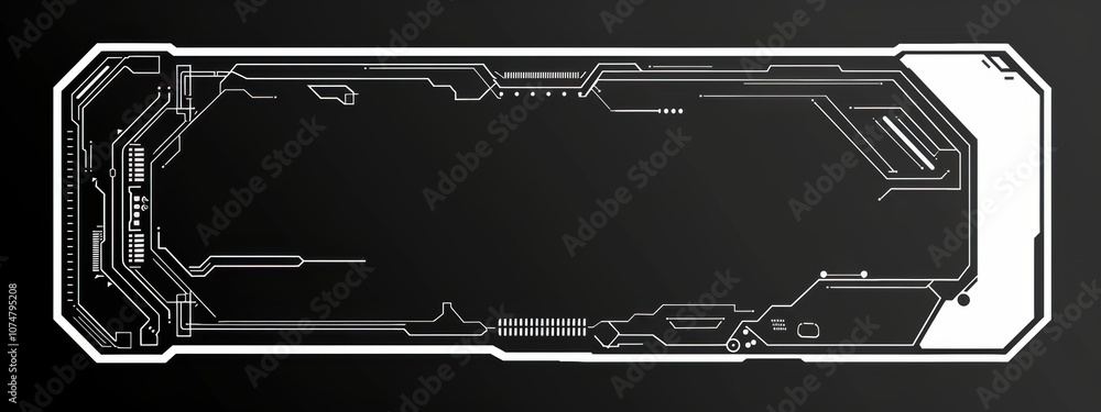 Poster abstract futuristic circuit board background with copy space
