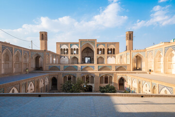 Fototapeta premium An ancient Agha Bozorg Mosque with a stunning dome, Kashan, Iran