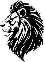 Fototapeta premium Adobe IllLion head silhouette Lion Silhouette Vector Collection. Lion head. ustrator Artwork
