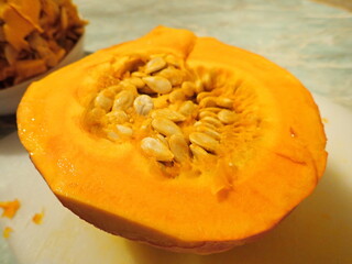 pumpkin cut for home baking