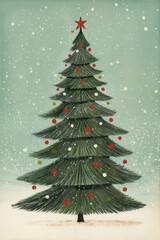 Fototapeta premium Christmas tree christmas plant christmas tree.
