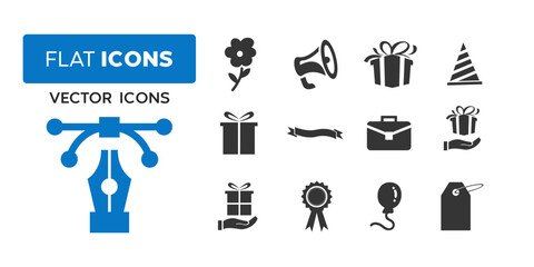 gift, box icon vector, suitable for gifts etc