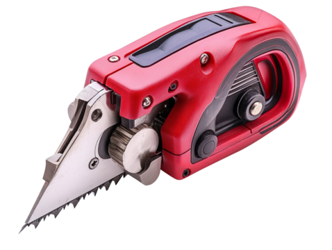 Mini Circular Saw with Cord isolated on transparent background