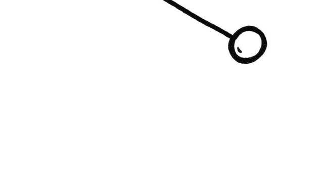 pendulum on white background video