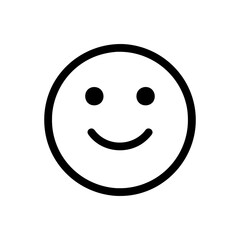 Fototapeta premium Smile icon. Simple vector sign