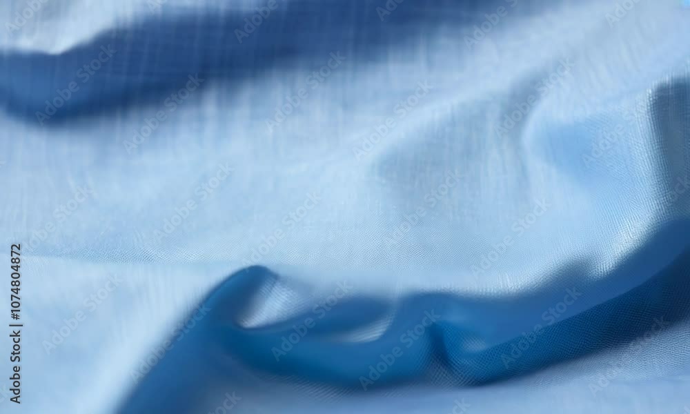 Poster a blue fabric with a pattern of lines